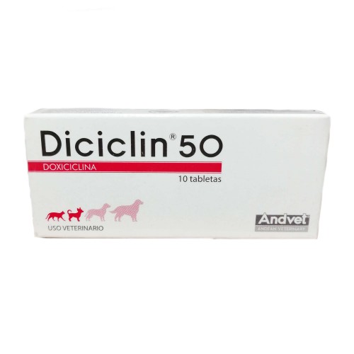 Diciclin 50 mg Por 10 Tabletas