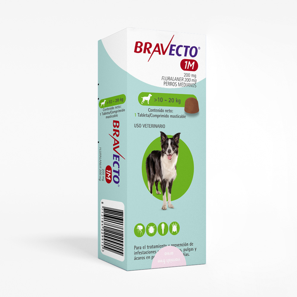 BRAVECTO 37 DÍAS 200mg 10- 20 kg