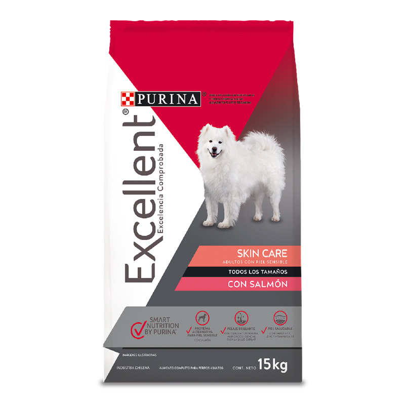 EXCELLENT ADULTO SKIN CARE CON SALMÓN TODAS LAS RAZAS 3 Kg