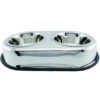 Plato Comedero Doble Acero Inoxidable Antideslizante 2000 g - Imagen 3
