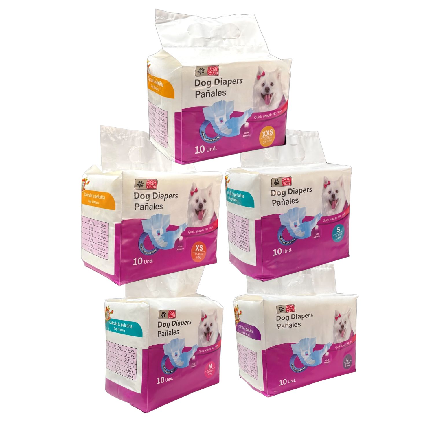 Pañales Desechables Colmascotas Para Hembra 10 Unidades